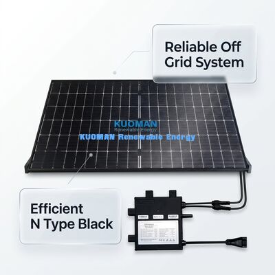 Sistema de módulo solar de 24 voltios con 22% de eficiencia y panel fotovoltaico con resistencia a la intemperie IP65