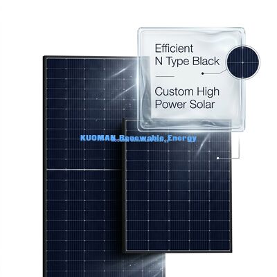 Panel Solar Tipo N de 415 Vatios con 22% de Eficiencia para Uso Residencial y Comercial