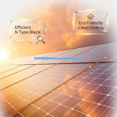 Panel solar monocristalino de tipo N 410W-430W con caja de unión IP68 para sistemas de energía personalizados