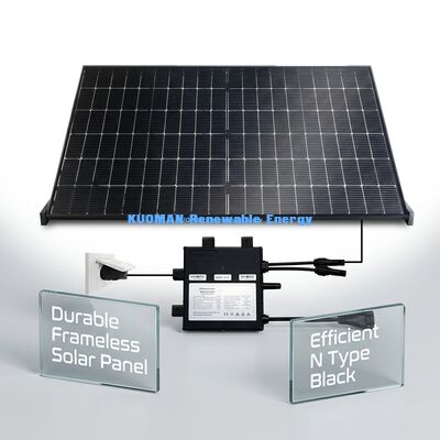 Panel solar de alta potencia con resistencia al clima IP65 y marco de aluminio duradero para uso industrial