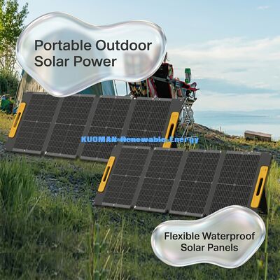 IP68 resistente al agua 100W Max Power Panel solar plegable Cargador solar portátil para teléfono y iPad