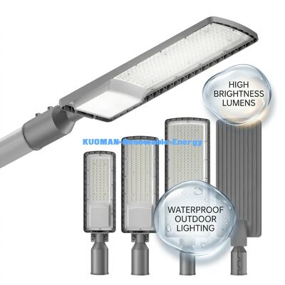 50W-200W Solar LED Street Light Exterior IP66 Impermeable con 50000 horas de vida útil para estacionamientos y carreteras