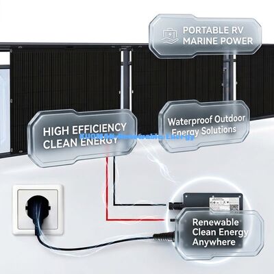 Panel solar flexible flexible de alta eficiencia de 200W para energía limpia renovable