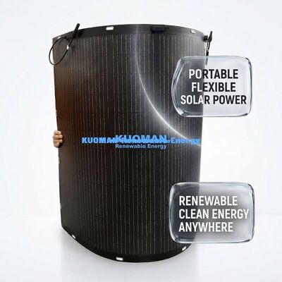 Panel Solar Flexible Ecológico de 200W con Caja de Conexiones con Clasificación IP67 para Huella de Carbono Cero