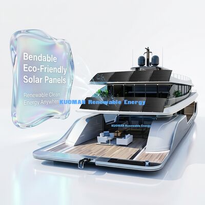 Panel solar flexible de 800W con protección IP68 a prueba de agua y flexible a 360 grados para techo, RV, marino