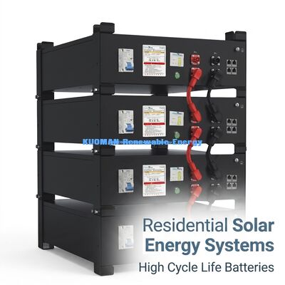 KM Nueva energía 51.2V 100Ah LiFePO4 Batería de almacenamiento de energía para el hogar UL9540A UL1973 Certificado para sistemas solares