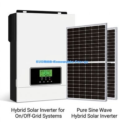 Inversor de energía fuera de red de 24 V con control de la aplicación de cargador solar MPPT de 80 A y salida de onda senoidal pura para sistemas solares domésticos