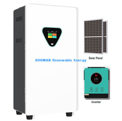 Cabinet móvil de almacenamiento de energía solar con ruedas 25.6V 100Ah con sistema de almacenamiento de batería de litio Wi-Fi para la independencia energética del hogar