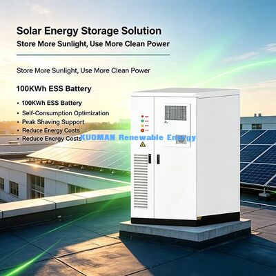 107.52KWh Gabinete de almacenamiento de energía integrado de ESS PV 50KWp Entrada para optimización de energía de edificios comerciales