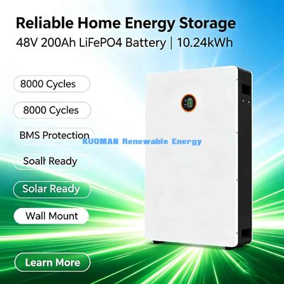 15kWh 48V 300Ah LiFePO4 Batería para el hogar de montaje en pared    OEM/ODM Ready 8000 Ciclo
