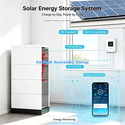 10 años de garantía Batería de pila LiFePO4 de 48V expandible para respaldo de energía solar residencial
