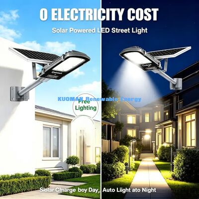 Luz de calle solar de larga duración 26000mAh Batería grande Lámpara de trabajo de días nublados