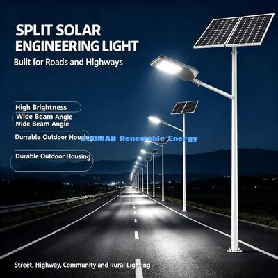 Luz solar de calle de ahorro de energía, iluminación exterior de costo operativo cero