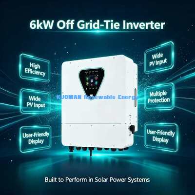 Transformador de corriente para inversor solar híbrido de 6KW y 2 MPPT con monitorización remota WiFi