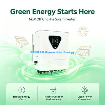 6KW Hybrid PV Inverter 2 Independent AC Input & Output Solar Power System