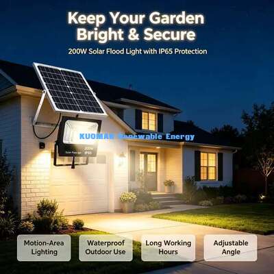 Ahorro de energía fuera de la red luz solar de inundación sin factura de electricidad lámpara de jardín