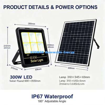 Luz solar LED de larga duración para patio resistente a la intemperie