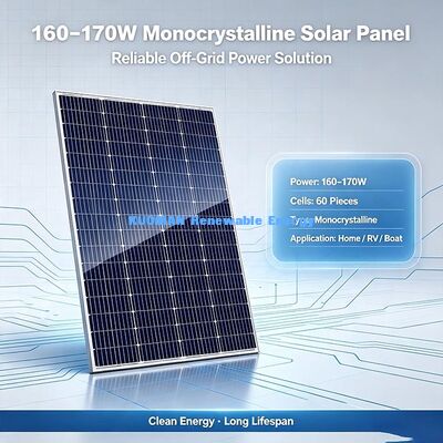 Panel solar fotovoltaico mono 160‐170W certificado IEC/UL, panel solar residencial con clasificación de fusible segura 10A