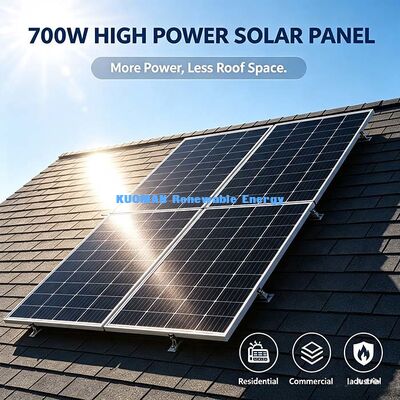 Panel solar de 700W con anti-degradación inducida por potencial, salida de potencia estable multianual