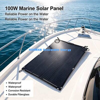 Modulo solar monocristalino flexible de 105 W, panel solar flexible de 360 grados con conector MC4
