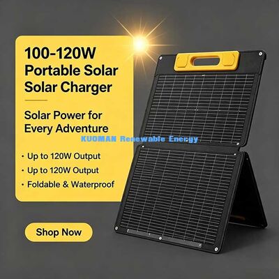 Panel de cargador solar plegable portátil de 20W, energía solar monocristalina de alta eficiencia para camping Van-Life
