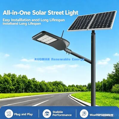 Luz de calle LED inteligente de alta eficiencia. Iluminación urbana activa por movimiento y de bajo mantenimiento.