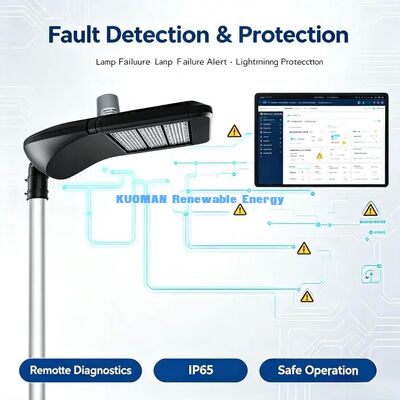 IP65 resistente al agua lámpara de calle inteligente LoRaWAN, protección contra rayos, uso en ambientes exteriores hostiles