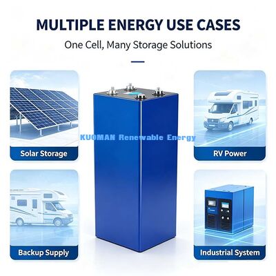 3.2V 280Ah CATL LiFePO4 Batería Célula prismática, Célula de iones de litio de larga duración para almacenamiento solar fuera de la red y suministro de energía de respaldo