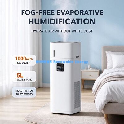 Bedroom Air Purifier with Evaporative Humidifier, 38dB Quiet Sleep, Safe for Kids and Newborns