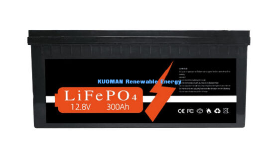 Batería de litio personalizada de 12V 300Ah con 3840Wh de energía y 8000 ciclos de vida para almacenamiento de energía
