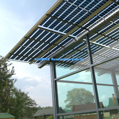 Panel solar mono perc de 540W 550W con 22% de eficiencia y diseño de vidrio sin marco