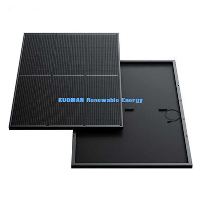 Panel Solar Negro Tipo N de 415W con 22% de Eficiencia y Marco de Aluminio Anodizado