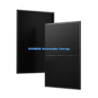 Panel Solar Negro Tipo N de 415W con 22% de Eficiencia y Marco de Aluminio Anodizado