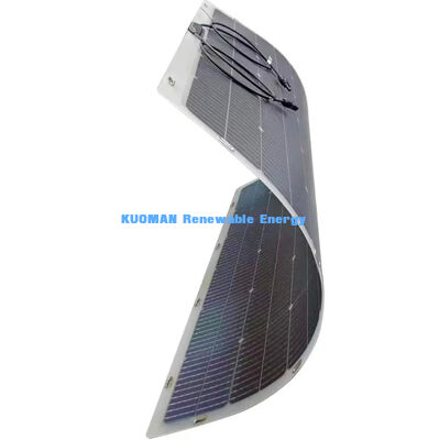 Panel solar flexible bifacial plegable a 360 grados 200W IP68 a prueba de agua con fibra de carbono