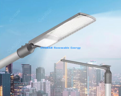 50W-200W Solar LED Street Light Exterior IP66 Impermeable con 50000 horas de vida útil para estacionamientos y carreteras