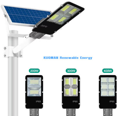 Luz solar de calle de 200W con Pro MPPT e IP65 a prueba de agua para iluminación exterior de carretera y jardín