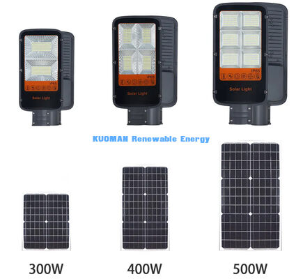 Luz Solar de Calle LED de Alto Brillo 180LM/W con Panel Monocristalino y Clasificación de Impermeabilidad IP65