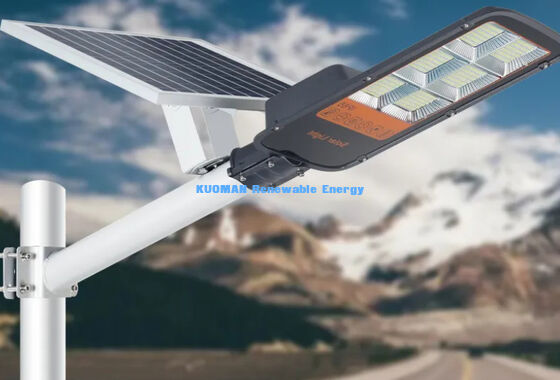 Luz de carretera de energía solar todo en dos LED 300 400@ fuente de vatios Farola farola solar