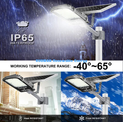 Luz Solar de Calle Impermeable IP65 de 300W con Modo de Detección de Movimiento y Panel Solar para Carreteras Urbanas
