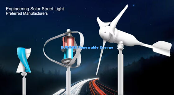 100W-200W Iluminación vial eólica-solar híbrida con IP65 impermeable y 12 horas*365 días Tiempo de trabajo para carreteras fuera de la red