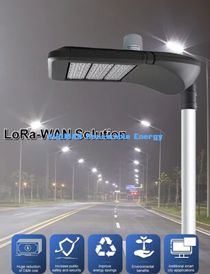 Iluminación de calle LED inteligente de jardín con IP66 impermeable, control inteligente LoRaWAN y vida útil de 100000 horas para iluminación solar exterior