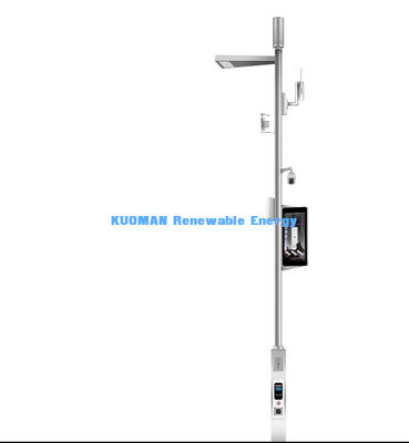 Luz LED Inteligente para Calle con Control Remoto, Vida Útil de 50000 horas y Cámara IP PTZ 4G para Poste de Iluminación de Ciudad Inteligente