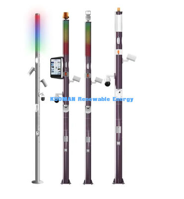 Control Inteligente del Sistema Pantalla LED Poste de Iluminación Exterior Poste de Luces Inteligente Remoto