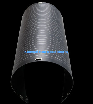 Panel solar flexible bifacial para RV, hogar y viajes, 200W FFC y fibra de carbono