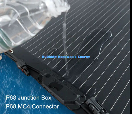 Alta eficiencia 360° Pendible IP68 Inodoro Panel solar flexible con una eficiencia del 24,20%