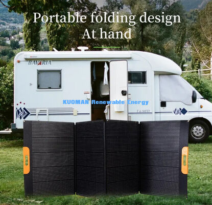 Panel solar plegable portátil de 480W con una eficiencia del 22% y un diseño resistente al clima