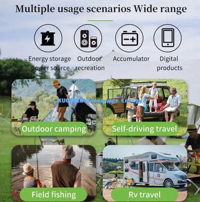 Panel portátil de energía solar plegable de 480W para acampar