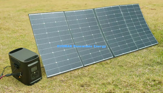 Panel solar portátil plegable de 400W, cargador solar impermeable IP68 para acampada al aire libre