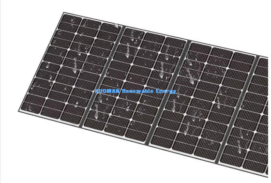 Panel solar portátil plegable de 400W, cargador solar impermeable IP68 para acampada al aire libre