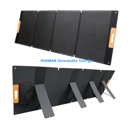 Panel solar plegable impermeable de 300W, cargador solar portátil con celdas IBC de grado A